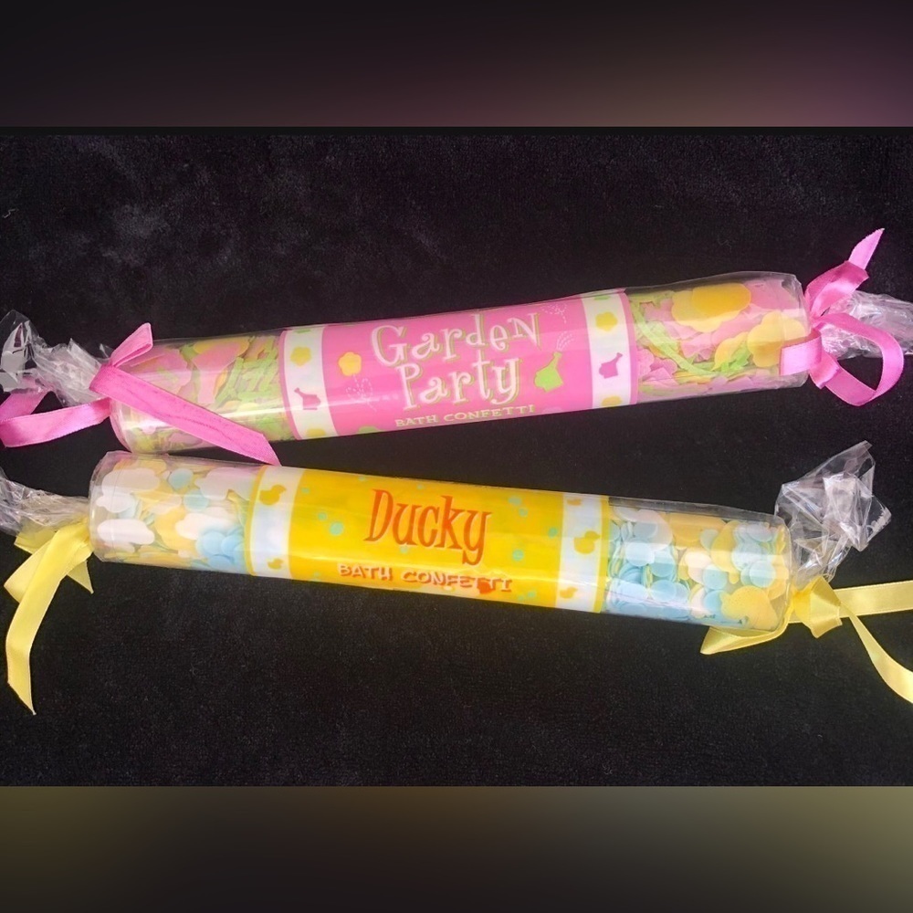 NEW Two's Company Garden Party & Ducky bath confetti